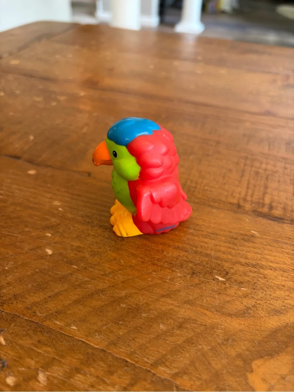 Fisher Price Little People red parrot blue top as is